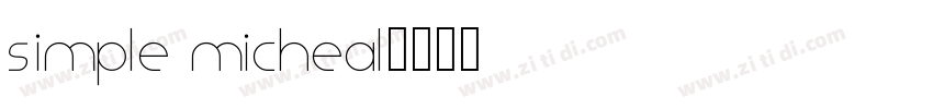 simple micheal字体转换